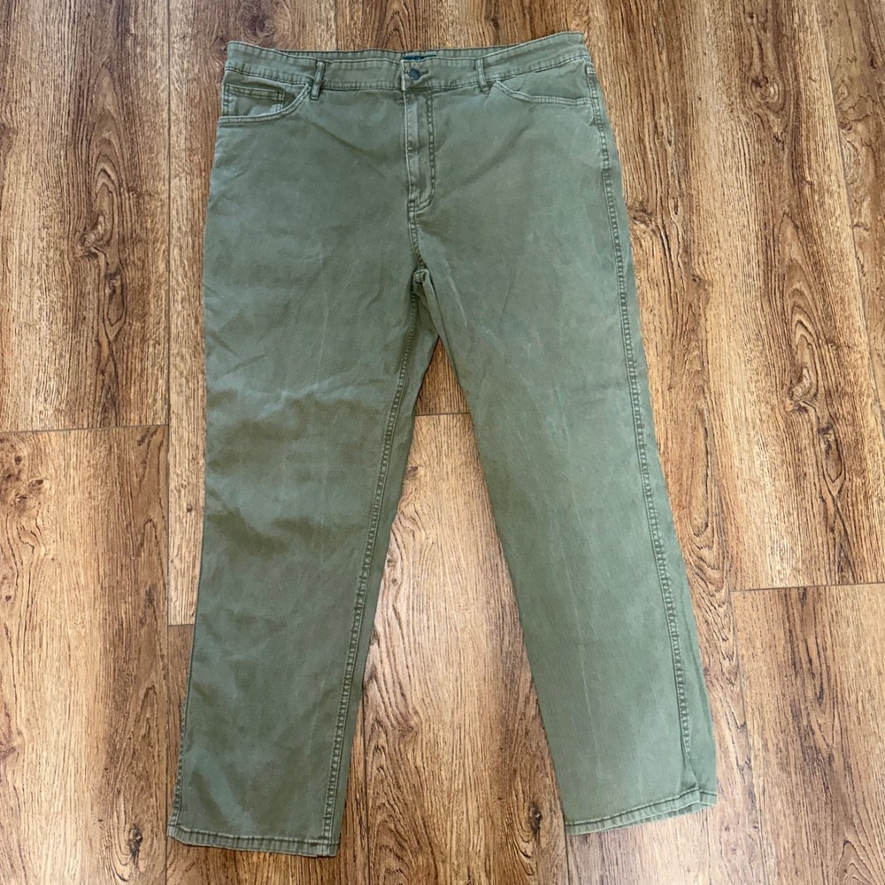 Woolrich Olive‎ Green Utility Pants Size 40x30 Cotton Stretch Outdoor Workwear